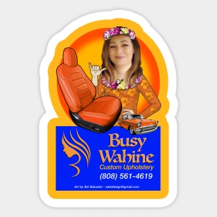 Busy Wahine Sticker